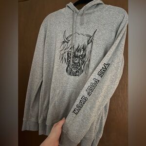 Gray Lil Peep hoodie